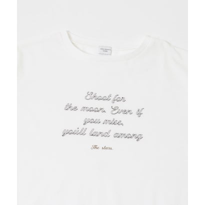アーバンリサーチ ドアーズ URBAN RESEARCH DOORS ステッチロゴロングTシャツ （オフホワイト）｜詳細画像
