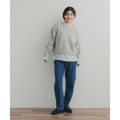 アーバンリサーチ ドアーズ URBAN RESEARCH DOORS ピンタックフリルスタンドカラーブラウス （ストライプ）｜詳細画像