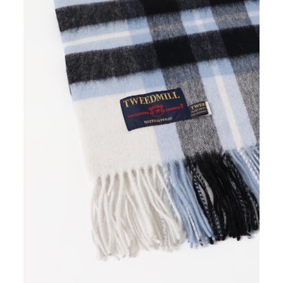 アーバンリサーチ ドアーズ URBAN RESEARCH DOORS 『一部別注カラー』TWEED MILL LAMBSWOOL STOLE （チャコールグレー）｜詳細画像