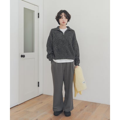 アーバンリサーチ ドアーズ URBAN RESEARCH DOORS 『防シワ/マシンウォッシャブル/静電気防止/イージーケア』『UR TECH』完声/暖フロントタックEZパンツ （グレー）｜詳細画像