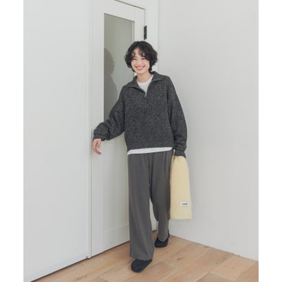 アーバンリサーチ ドアーズ URBAN RESEARCH DOORS 『防シワ/マシンウォッシャブル/静電気防止/イージーケア』『UR TECH』完声/暖フロントタックEZパンツ （ネイビー）｜詳細画像