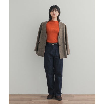 アーバンリサーチ ドアーズ URBAN RESEARCH DOORS ウォッシャブル調温リブニット （ネイビー）｜詳細画像