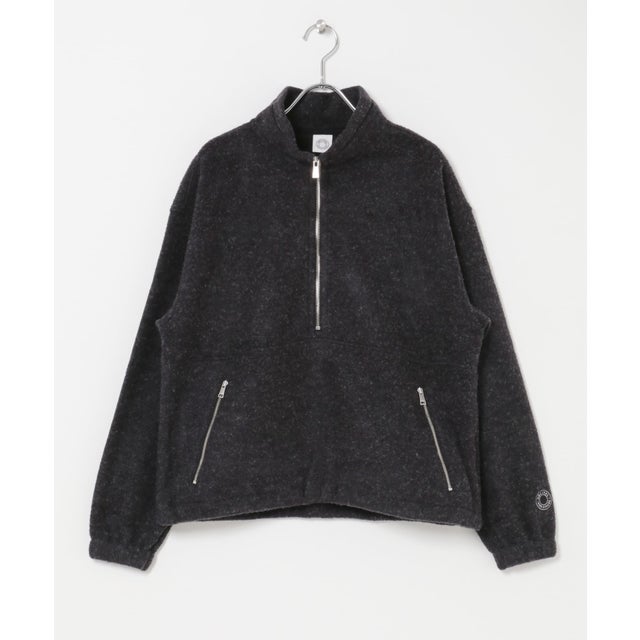 ORCIVAL STAND COLLAR ZIP PULLOVER （グレー）