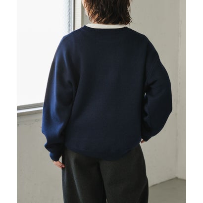 アーバンリサーチ ドアーズ URBAN RESEARCH DOORS FORK&SPOON コクーンニットプルオーバー （ネイビー）｜詳細画像