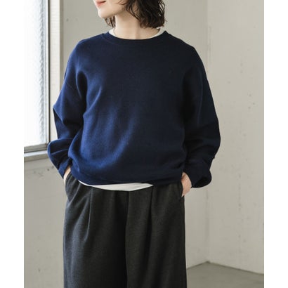 アーバンリサーチ ドアーズ URBAN RESEARCH DOORS FORK&SPOON コクーンニットプルオーバー （ネイビー）｜詳細画像