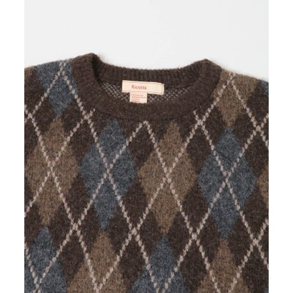 アーバンリサーチ ドアーズ URBAN RESEARCH DOORS FORK&SPOON アーガイルニットプルオーバー （ブラック）｜詳細画像