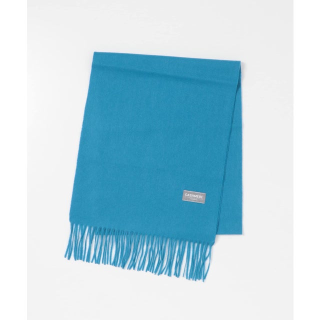 SOLID CASHMERE SCARF （ブルー）