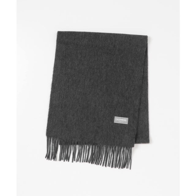 SOLID CASHMERE SCARF （チャコールグレー）