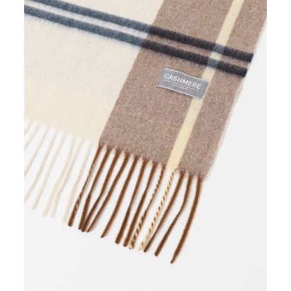アーバンリサーチ URBAN RESEARCH CHECK CASHMERE SCARF （オレンジ系その他）｜詳細画像