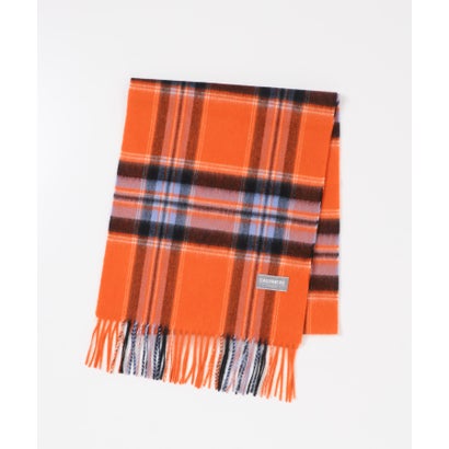 アーバンリサーチ URBAN RESEARCH CHECK CASHMERE SCARF （オレンジ系その他）｜詳細画像