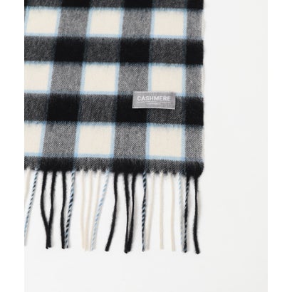 アーバンリサーチ URBAN RESEARCH CHECK CASHMERE SCARF （ブルー系その他）｜詳細画像