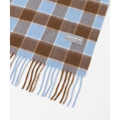 アーバンリサーチ URBAN RESEARCH CHECK CASHMERE SCARF （ブルー系その他）｜詳細画像