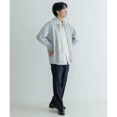 アーバンリサーチ URBAN RESEARCH ツイストモールニットポロ衿カーディガン （ICE GRAY）｜詳細画像