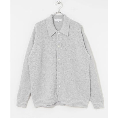 アーバンリサーチ URBAN RESEARCH ツイストモールニットポロ衿カーディガン （ICE GRAY）｜詳細画像