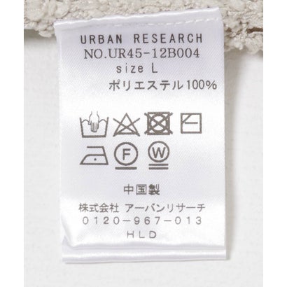 アーバンリサーチ URBAN RESEARCH 透かし編みVカーディガン （BLACK）｜詳細画像