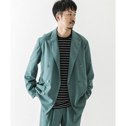 アーバンリサーチ URBAN RESEARCH WASHABLEウールダブルジャケット （GREEN）｜詳細画像