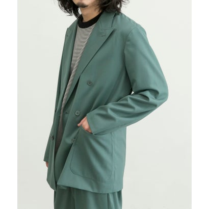アーバンリサーチ URBAN RESEARCH WASHABLEウールダブルジャケット （GREEN）｜詳細画像