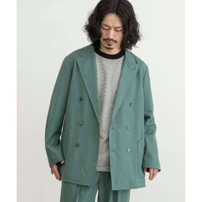 アーバンリサーチ URBAN RESEARCH WASHABLEウールダブルジャケット （GREEN）｜詳細画像