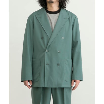 アーバンリサーチ URBAN RESEARCH WASHABLEウールダブルジャケット （GREEN）｜詳細画像
