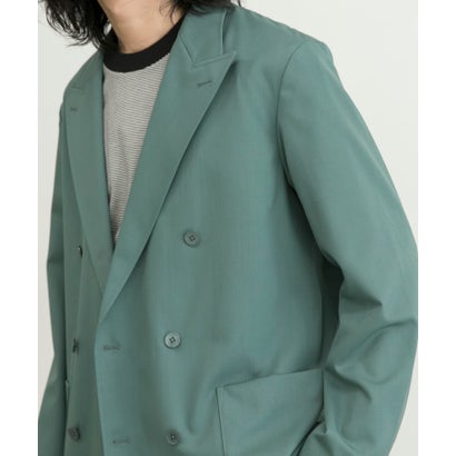 アーバンリサーチ URBAN RESEARCH WASHABLEウールダブルジャケット （GREEN）｜詳細画像