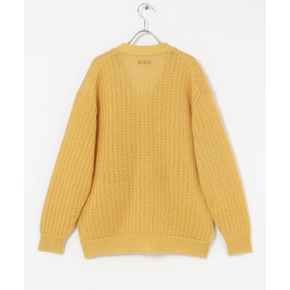 アーバンリサーチ URBAN RESEARCH メッシュVカーディガン （YELLOW）｜詳細画像