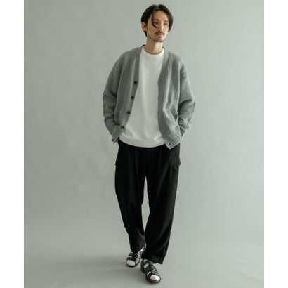 アーバンリサーチ URBAN RESEARCH メッシュVカーディガン （YELLOW）｜詳細画像