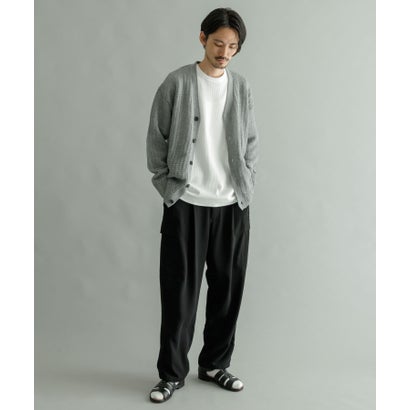 アーバンリサーチ URBAN RESEARCH メッシュVカーディガン （YELLOW）｜詳細画像