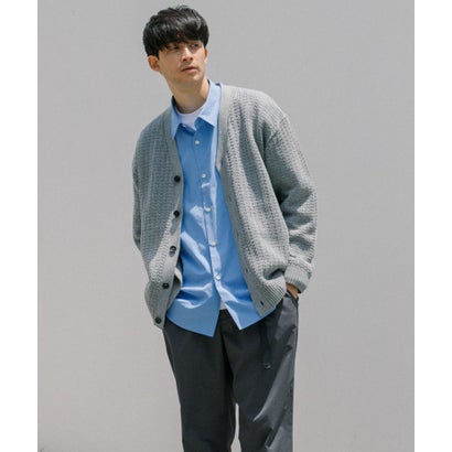 アーバンリサーチ URBAN RESEARCH メッシュVカーディガン （YELLOW）｜詳細画像