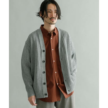アーバンリサーチ URBAN RESEARCH メッシュVカーディガン （YELLOW）｜詳細画像
