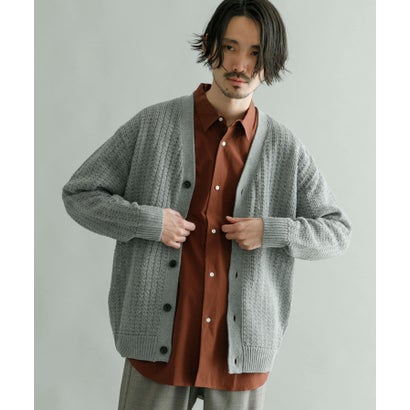 アーバンリサーチ URBAN RESEARCH メッシュVカーディガン （YELLOW）｜詳細画像