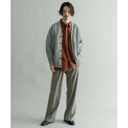 アーバンリサーチ URBAN RESEARCH メッシュVカーディガン （YELLOW）｜詳細画像