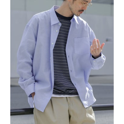 アーバンリサーチ URBAN RESEARCH ALBINI LINEN OVER SHIRTS （PINK）｜詳細画像
