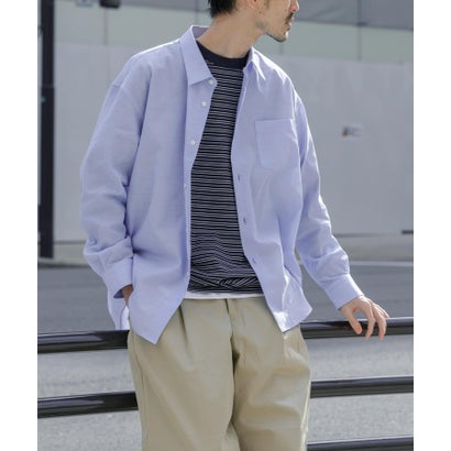 アーバンリサーチ URBAN RESEARCH ALBINI LINEN OVER SHIRTS （PINK）｜詳細画像