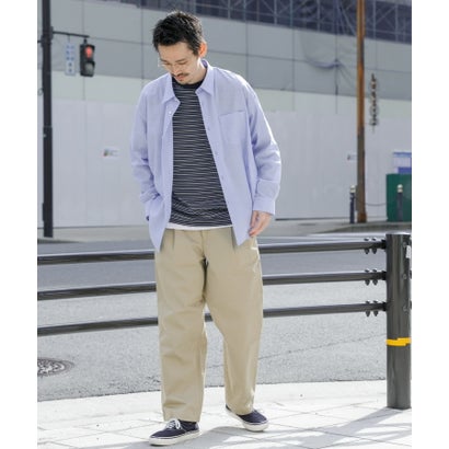 アーバンリサーチ URBAN RESEARCH ALBINI LINEN OVER SHIRTS （PINK）｜詳細画像