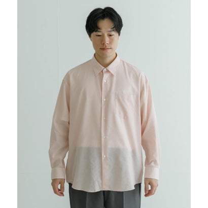 アーバンリサーチ URBAN RESEARCH ALBINI LINEN OVER SHIRTS （PINK）｜詳細画像