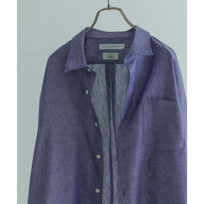 アーバンリサーチ URBAN RESEARCH ALBINI LINEN OVER SHIRTS （PINK）｜詳細画像