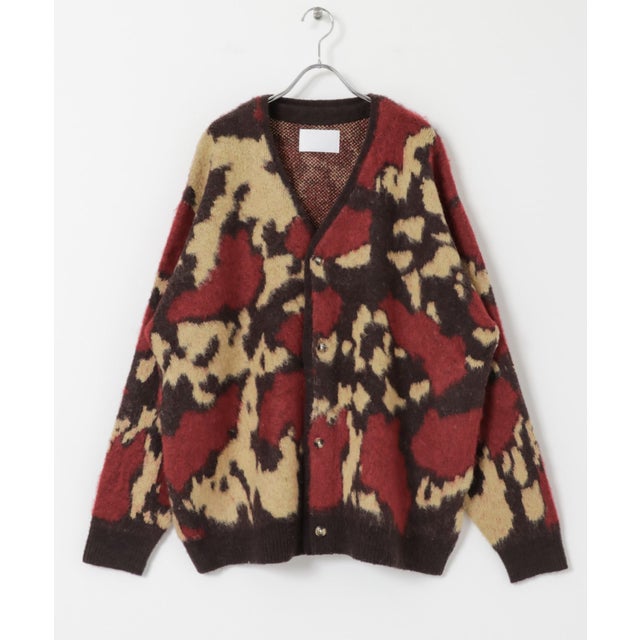 iD シャギーカーディガン （BROWN）