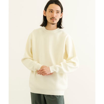 アーバンリサーチ URBAN RESEARCH ウール混ミラノリブクルーネックニット （GREEN）｜詳細画像
