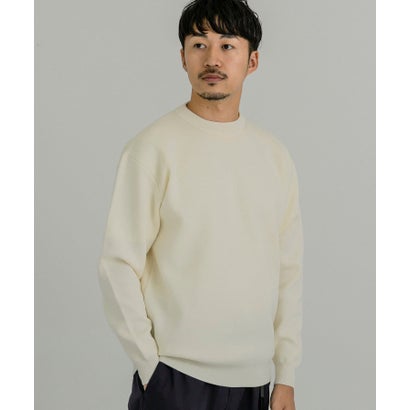 アーバンリサーチ URBAN RESEARCH ウール混ミラノリブクルーネックニット （GREEN）｜詳細画像