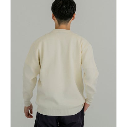 アーバンリサーチ URBAN RESEARCH ウール混ミラノリブクルーネックニット （GREEN）｜詳細画像