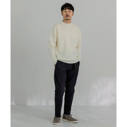 アーバンリサーチ URBAN RESEARCH ウール混ミラノリブクルーネックニット （GREEN）｜詳細画像