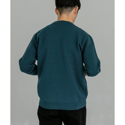 アーバンリサーチ URBAN RESEARCH ウール混ミラノリブクルーネックニット （GREEN）｜詳細画像