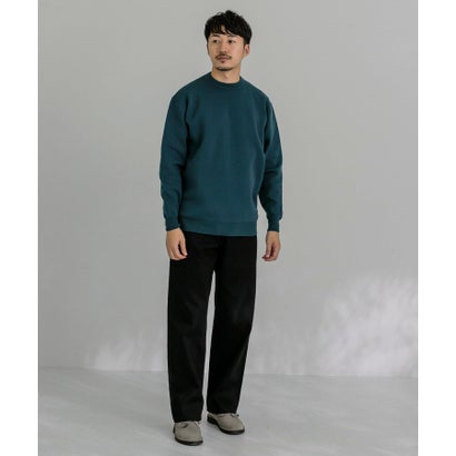アーバンリサーチ URBAN RESEARCH ウール混ミラノリブクルーネックニット （GREEN）｜詳細画像