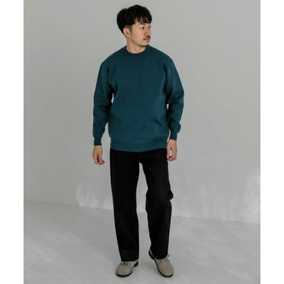 アーバンリサーチ URBAN RESEARCH ウール混ミラノリブクルーネックニット （GREEN）｜詳細画像