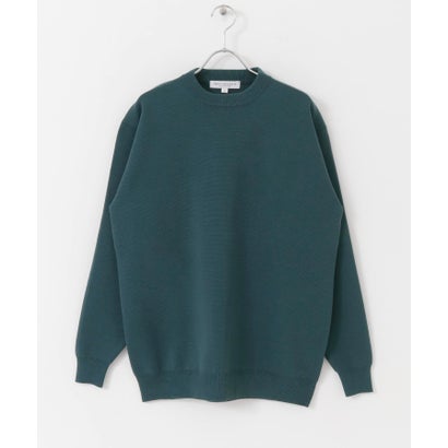 アーバンリサーチ URBAN RESEARCH ウール混ミラノリブクルーネックニット （GREEN）｜詳細画像