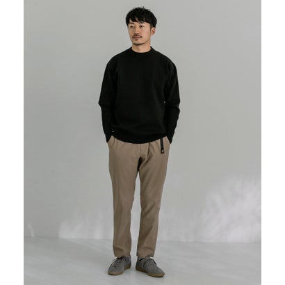 アーバンリサーチ URBAN RESEARCH ウール混ミラノリブクルーネックニット （GREEN）｜詳細画像