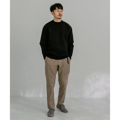 アーバンリサーチ URBAN RESEARCH ウール混ミラノリブクルーネックニット （GREEN）｜詳細画像