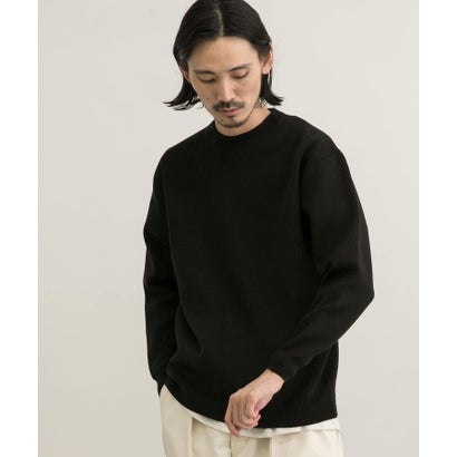 アーバンリサーチ URBAN RESEARCH ウール混ミラノリブクルーネックニット （GREEN）｜詳細画像