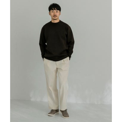 アーバンリサーチ URBAN RESEARCH ウール混ミラノリブクルーネックニット （GREEN）｜詳細画像