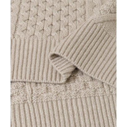 アーバンリサーチ URBAN RESEARCH WASHABLEウールケーブルクルーニット （IVORY）｜詳細画像